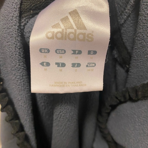 2 FOR $20 Adidas Blue Fleece Oversized Hoodie Tunic Pullover Thumbholes Size M - Picture 7 of 7